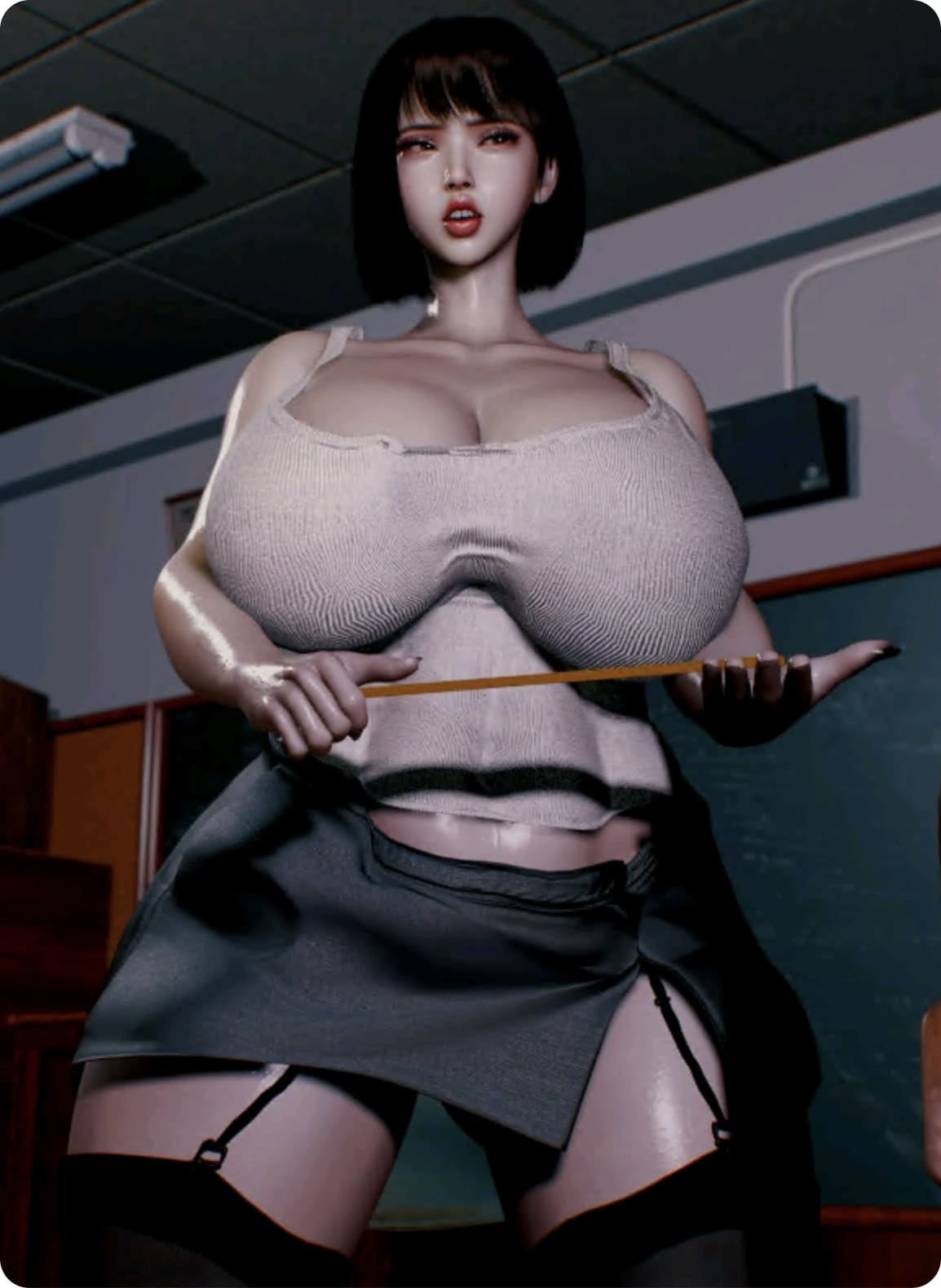 女教师出轨，与黑人巨根和NTR成员发生婚外情