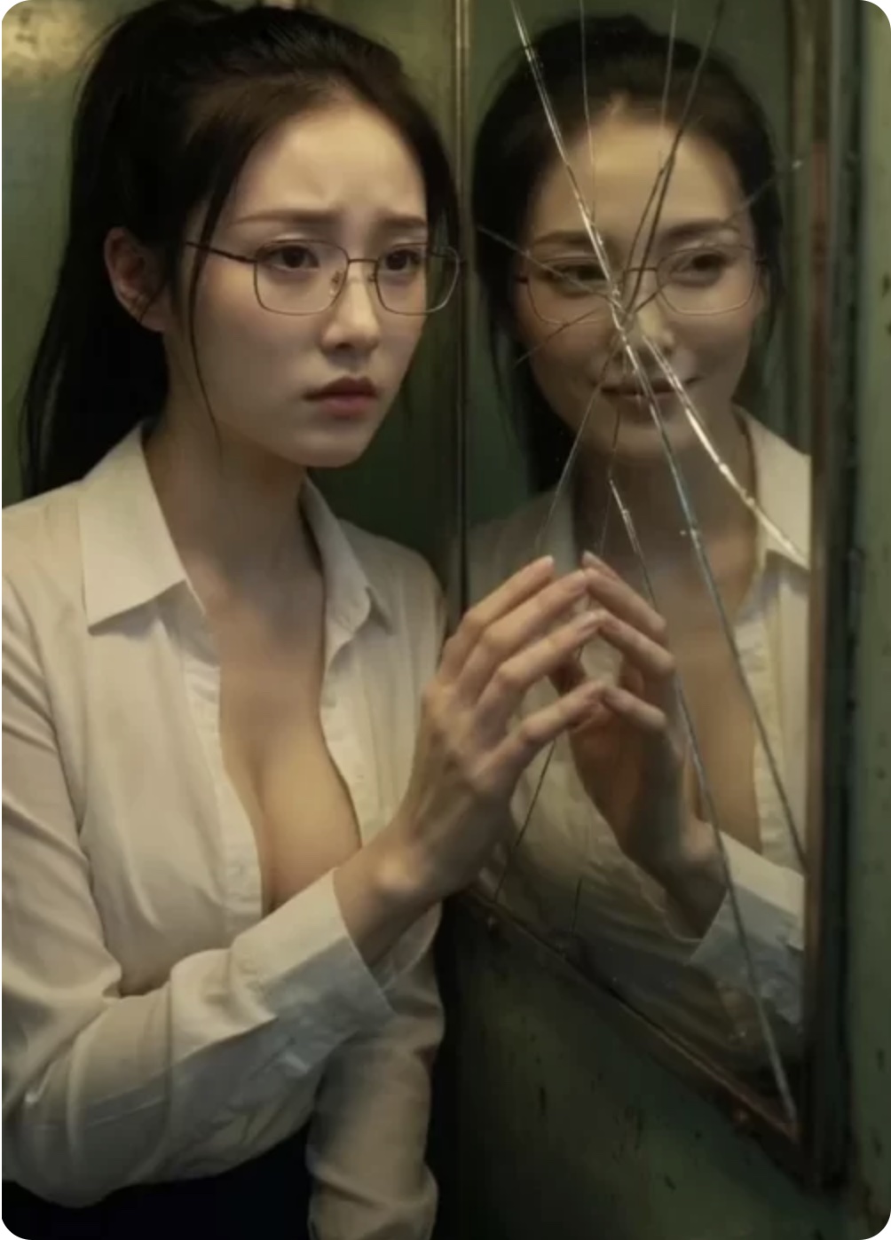 AI真人短剧《背叛列车》第一集 列车上女孩得知男友出轨