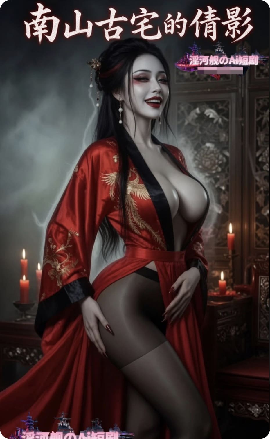 AI真人短剧《南山古宅的倩影》1~3合集 那个美艳女鬼回来了,高清在线播放