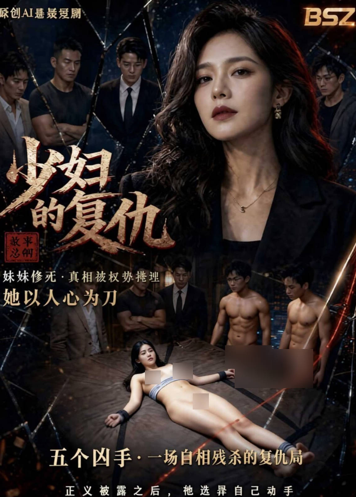 AI短剧 少妇的复仇
